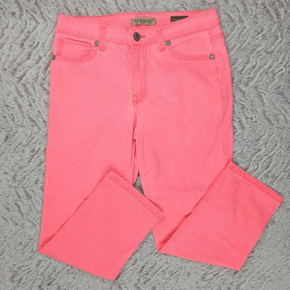 NINE WEST 6/28 Neon Pink Denim Jeans